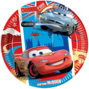 10 x Disney Cars World Tour Party Plates - 23cm