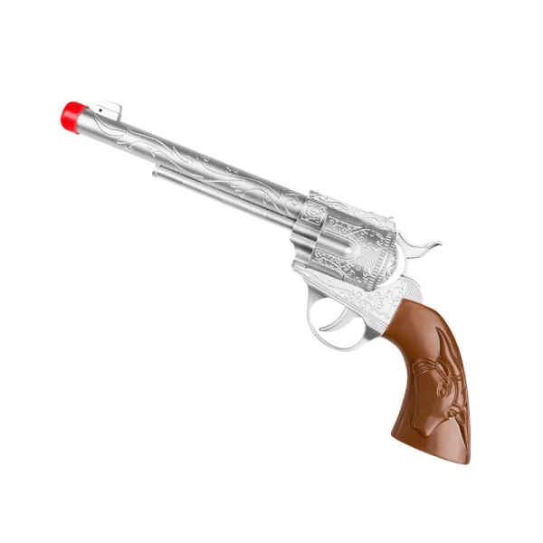 Silver and brown Cowboy Toy Pistol