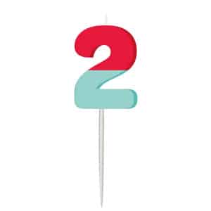 Candle - Stripetastic - Number 2