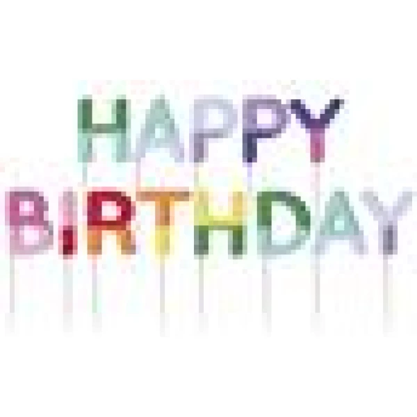 Candles - "HAPPY BIRTHDAY" - Stripetastic